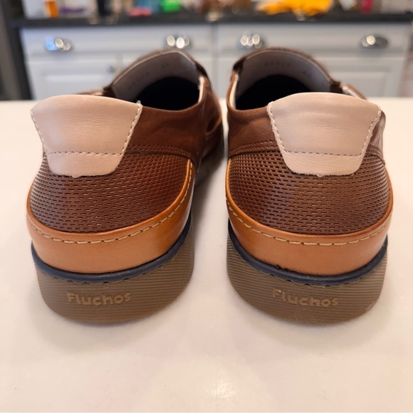 NEW! Fluchos Barry Men’s Brown Leather Loafers W/ Dynergy Max Tech. US 10 EU 44 main image 4